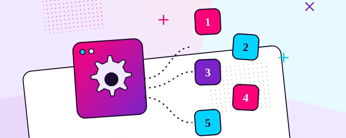 The five part marketing engine every growing company needs, shown as an engine powering five numbered tiles