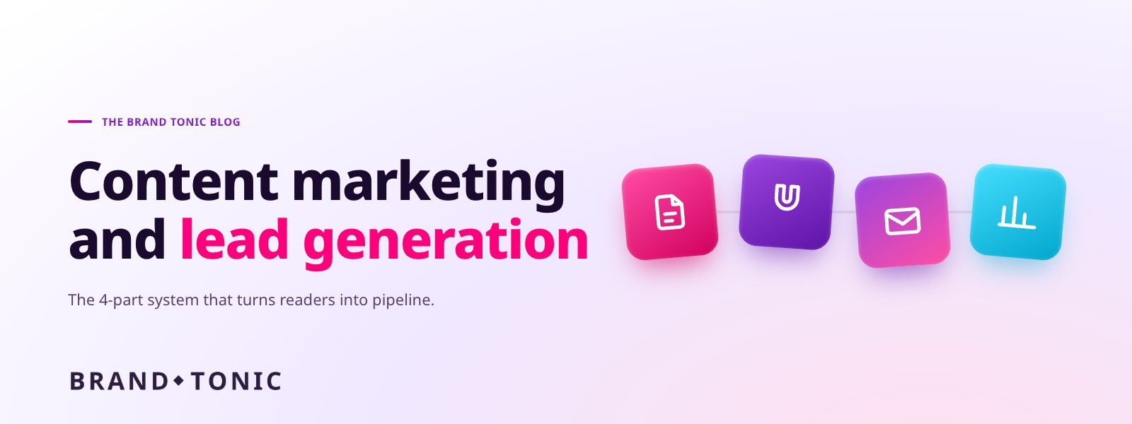 Content marketing and lead generation: the 4-part system that turns readers into pipeline