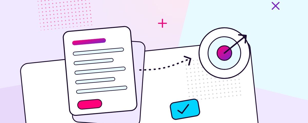 A one-pager document with an arrow flying into a target