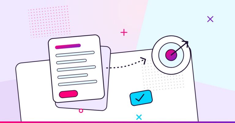A one-pager document with an arrow flying into a target