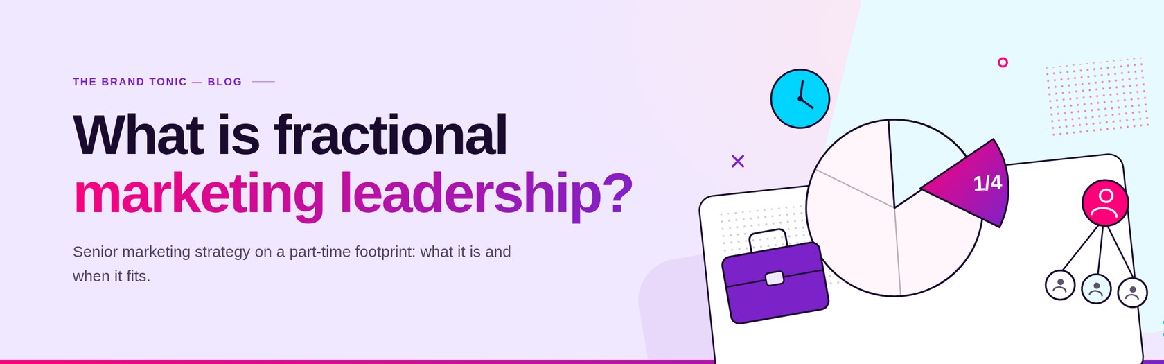 What is fractional marketing leadership: senior marketing strategy on a part-time footprint