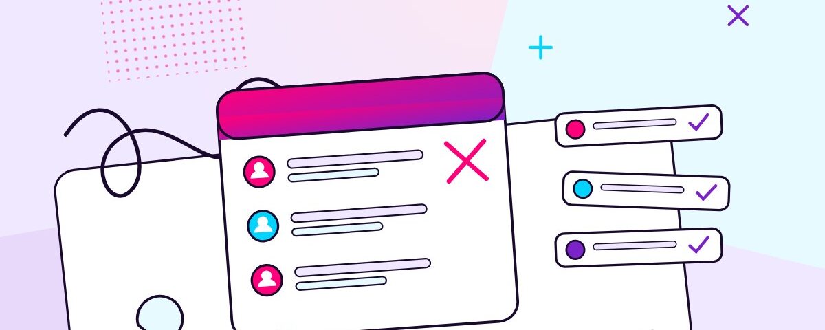 A tangled line entering a CRM contact table and exiting as clean verified contact rows